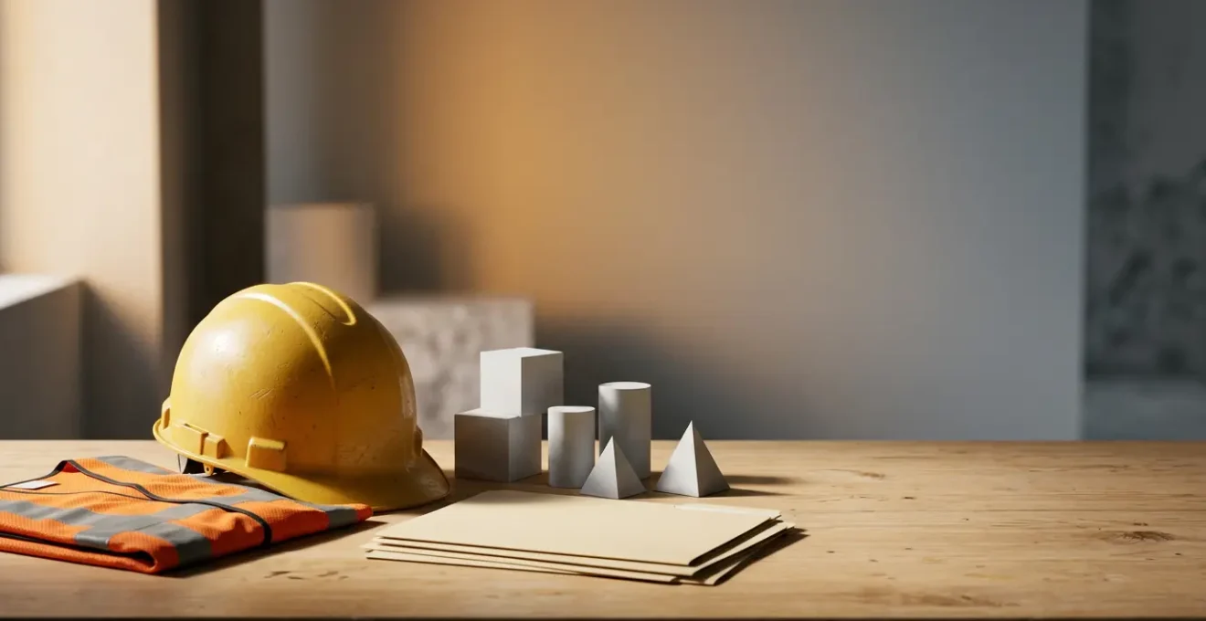 Professional editorial photograph showing construction industry financial compliance and regulatory protection