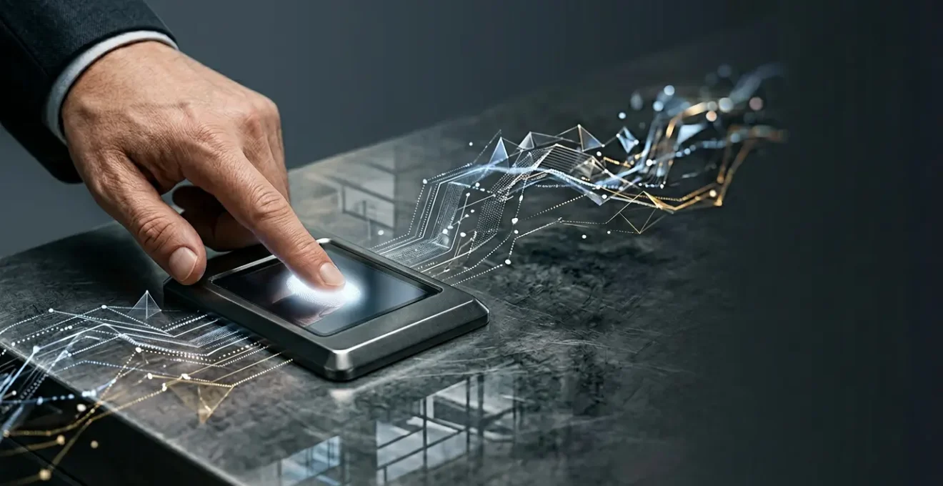 Secure financial data encryption protecting business from cyber threats
