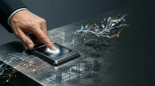 Secure financial data encryption protecting business from cyber threats