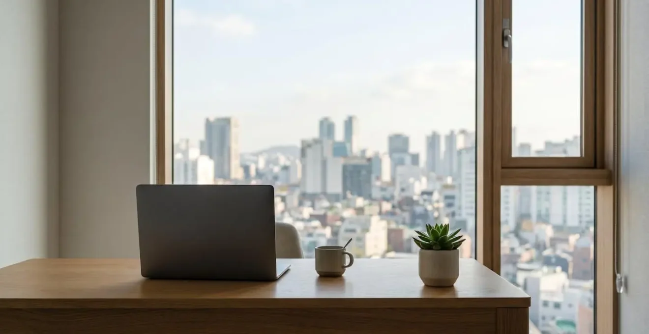 Minimalist modern workspace showing real-time financial monitoring environment