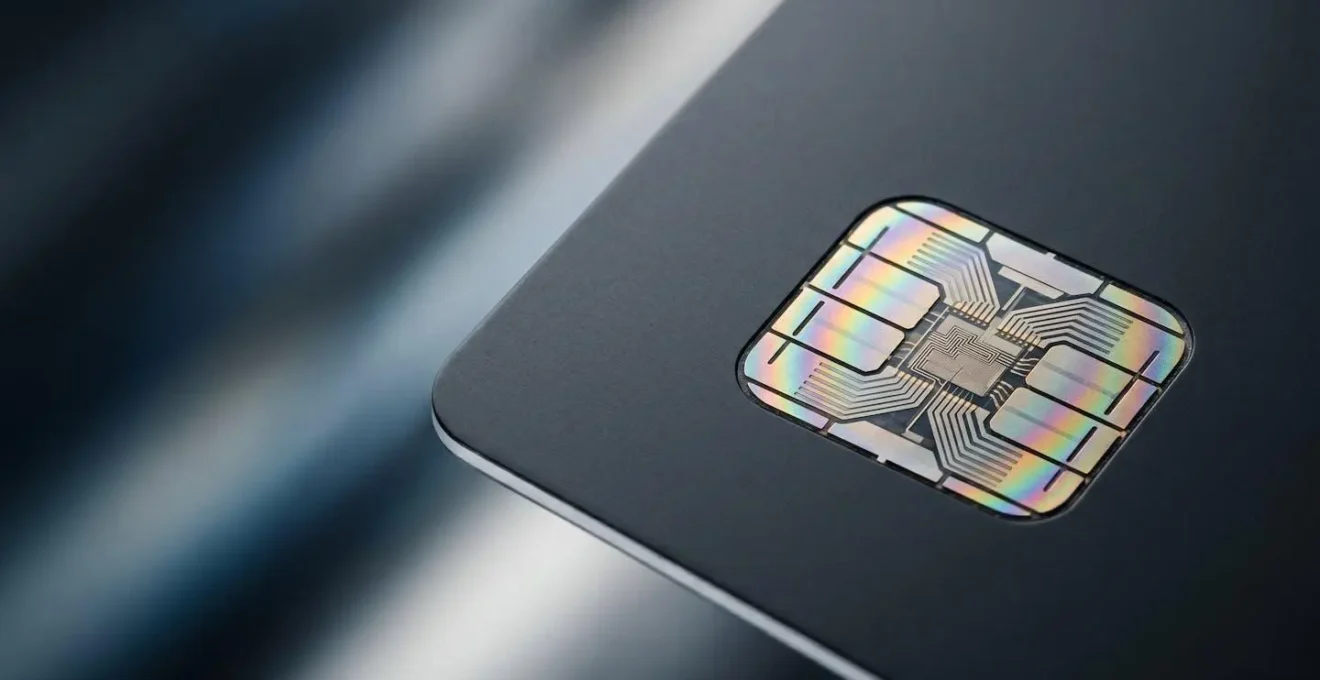 Macro detail of secure digital transaction technology emphasizing individual accountability and traceability